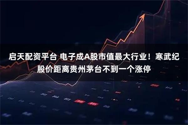 启天配资平台 电子成A股市值最大行业！寒武纪股价距离贵州茅台不到一个涨停
