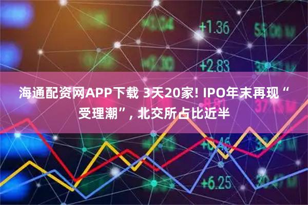 海通配资网APP下载 3天20家! IPO年末再现“受理潮”, 北交所占比近半